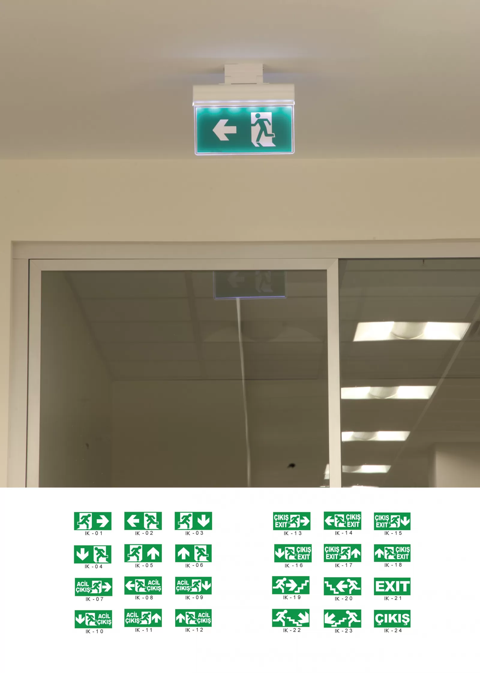Emergency Exit Sign Luminaire - 5-01